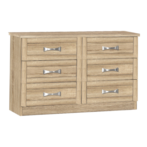 Bufete - Dressing Table-Drawer HM317.02 with 6 drawers Sonama 120x40x76cm