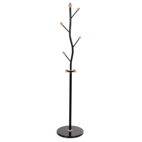 Cuiere - FLOOR STANDING HANGER HM9572.01 METALLIC 8 HANGING POSITIONS-BLACK Φ36x172Hcm.