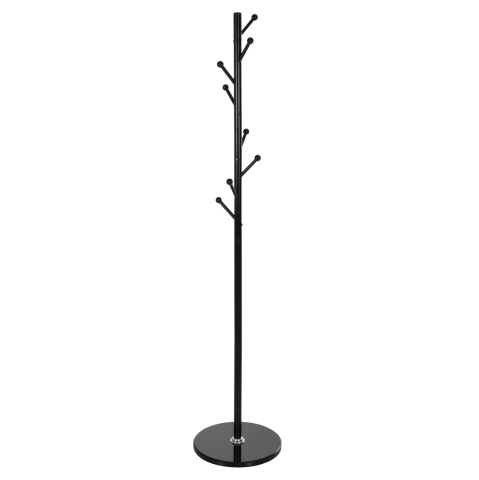 Cuiere - FLOOR STANDING HANGER HM9576.01 METALLIC 8 HANGING POSITIONS-BLACK Φ37x175Hcm.