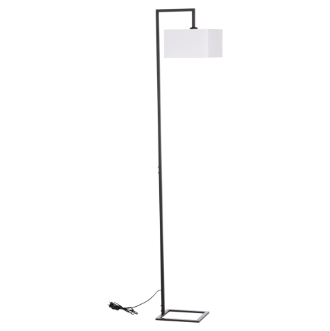 Iluminat - FLOOR STANDING LAMP BRANS HM7532.11 BLACK METAL--WHITE PVC CAP 25x33x170Hcm.