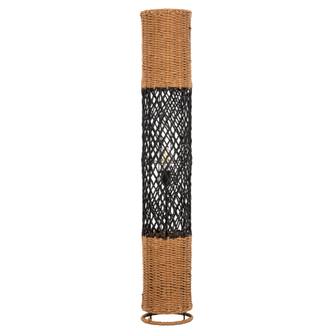 Iluminat - FLOOR STANDING LAMP HM4342 METAL-PAPER ROPE IN SAND BEIGE-BLACK Φ20Χ120Hcm.