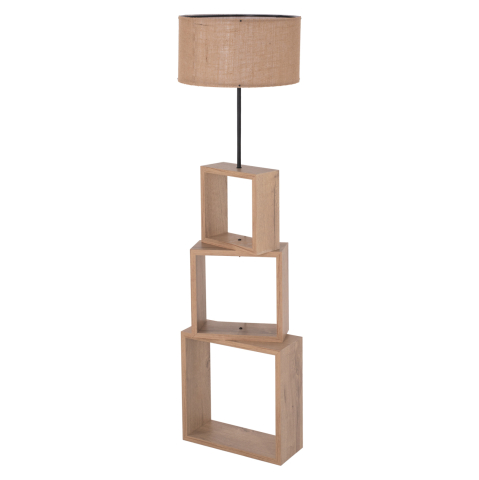 Iluminat - FLOOR STANDING LAMP HM7608.03 MDF IN SONOMA-BEIGE CAP Φ38x140Hcm.
