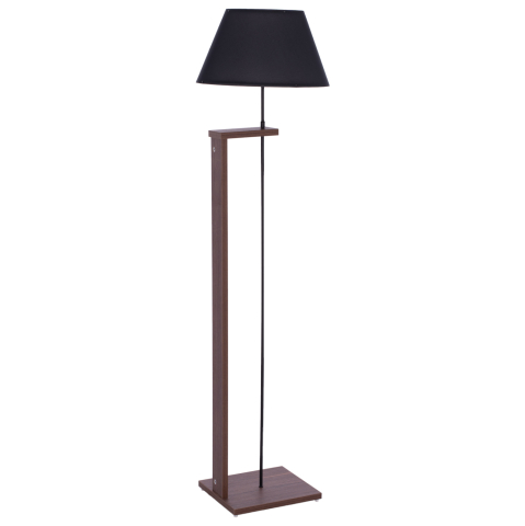 Iluminat - FLOOR STANDING LAMP HM7609.02 150CM WALNUT COLORED MDF, BLACK CAP