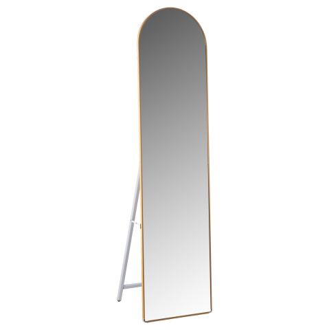 Oglinzi - FLOOR STANDING MIRROR JOELY HM9578.30 ALUMINUM FRAME IN GOLD COLOR 40x31x160Hcm.