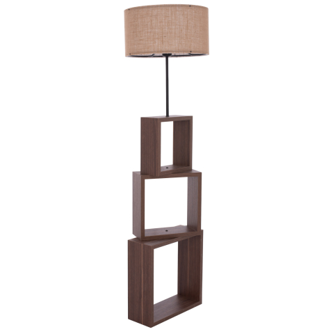 Lampi de podea - Floot Lamp MDF Walnut Brown HM7608.01 D38x140 cm.