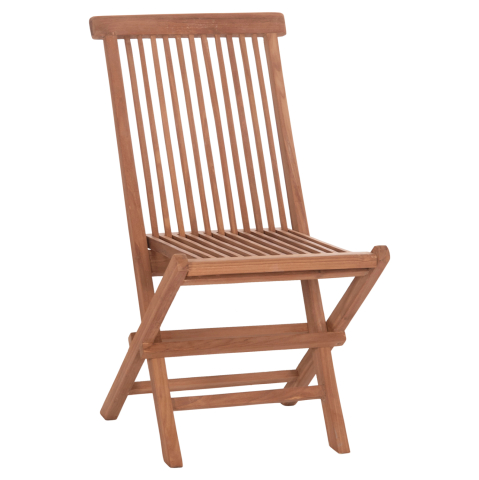 Exterior - FOLDING CHAIR KENDALL HM18127 TEAK WOOD IN NATURAL COLOR 46.5x63.5x88Hcm.