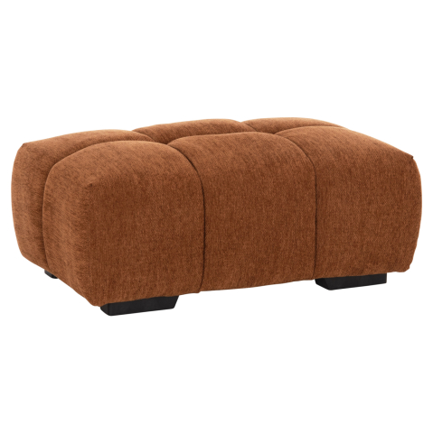 Taburete - FOOT STOOL COVEN HM3342.02 BRICK RED FABRIC 100x65x37Hcm.