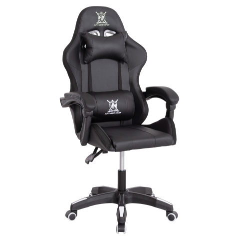Scaune de birou - GAMING ARMCHAIR DARREN HM1203.04 BLACK-WHITE PVC 58.5x100x120Hcm.
