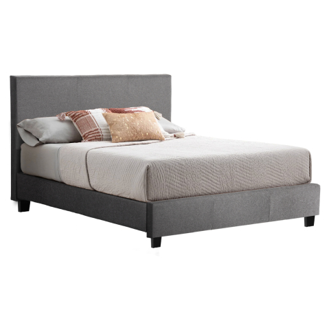 Paturi - GRAY FABRIC BED HM553.11 FOR MATTRESS 150x200 EK.