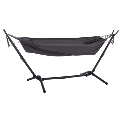Leagane - Cuiburi - HAMMOCK CRAVE HM6304.01 ANTHRACITE METAL FRAME-DARK GREY FABRIC 265x93x105Hcm.