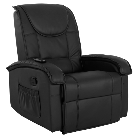 Interior - HM0026.01 Armchair Relax, massage mechanism, PU black 88x90x80 cm