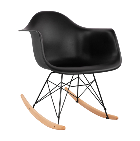 Fotolii - HM0035.12 Rocking Armchair with black seat-Black Frame, 61x71x64cm