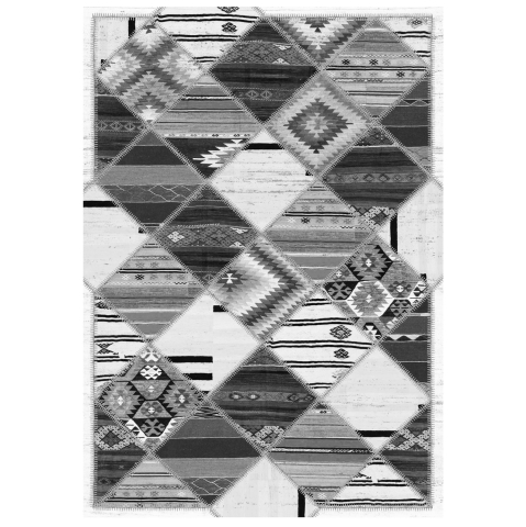Covoare de zona - HM7675.21 160X230cm, ethnic carpet, grey, fringes