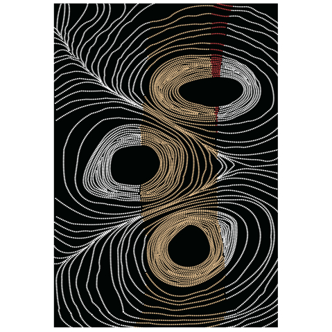 Covoare de zona - HM7675.27 160X230cm, black-grey carpet with fringes, JOSIANE
