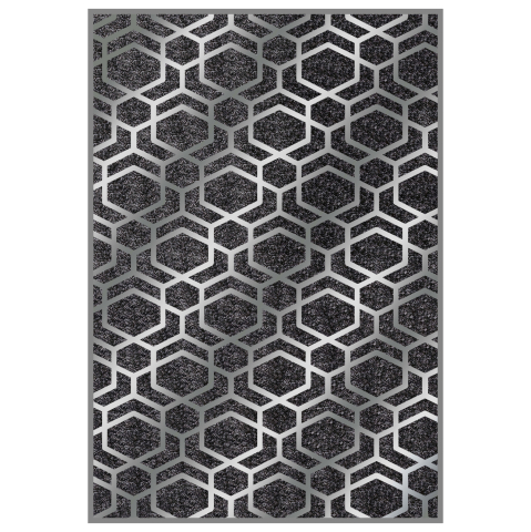 Articole de uz casnic - HM7676.31 80X150cm, JOSIANE carpet, grey-silver, fringes