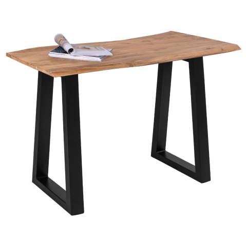 Bufete - HM8744.11 ACACIA CONSOLE TABLE WITH METAL LEGS 120X53X96H CM