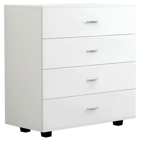 Sertare - Toalete - HM8996.03 4-drawer cabinet THORG, white, melamine, 80x40x83H