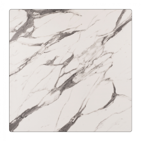 Blaturi HPL - ΕΠΙΦΑΝΕΙΑ ΤΡΑΠΕΖΙΟΥ HPL HM5839.11 MARBLE WHITE-GREY 80x80 εκ. ΠΑΧΟΥΣ 12mm.