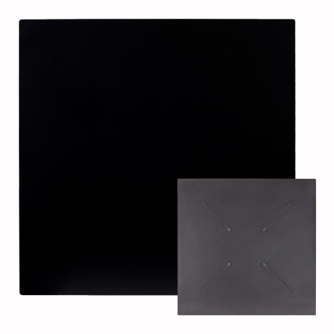 Blaturi HPL - HPL TABLETOP HM5837.21 SQUARE IN BLACK COLOR 60X60cm