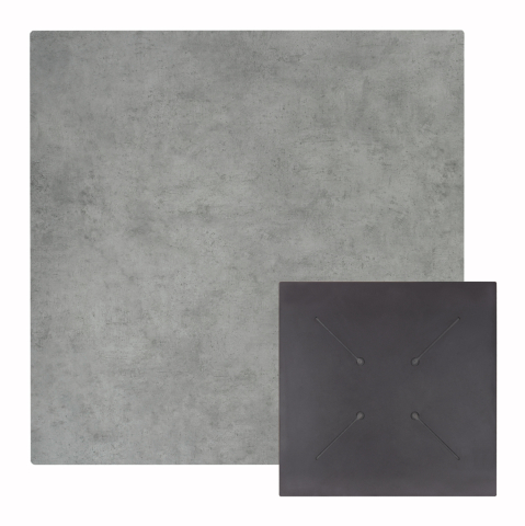 Blaturi HPL - HPL TABLETOP HM5837.32 SQUARE IN CEMENT COLOR 60X60cm