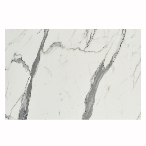 Blaturi HPL - HPL TABLETOP HM5840.31 RECTANGULAR IN WHITE MARBLE 120x80cm.