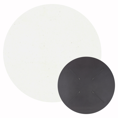 Blaturi HPL - HPL TABLETOP HM5841.23 ROUND IN WHITE Φ60cm.