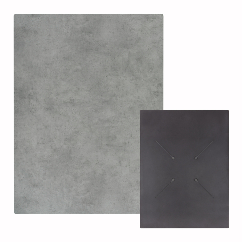 Blaturi HPL - HPL TABLETOP HM6350.32 RECTANGULAR IN CEMENT COLOR 60X80cm