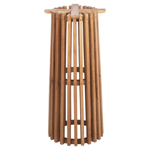 Blaturi de masa - INDOOR BAR STAND BASE/LEGS MED.HEIGHT ROUND FRANTZ FB99857.11 MINDI WOOD IN NATURAL Φ40x90Hcm.