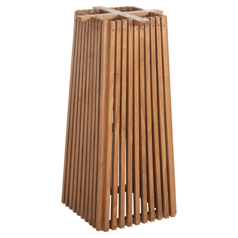 Blaturi de masa - INDOOR BAR TABLE LEGS-BASE MED.HEIGHT SQUARE FRANTZ HM9858.11 MINDI WOOD IN NATURAL 40x40x90Hcm.