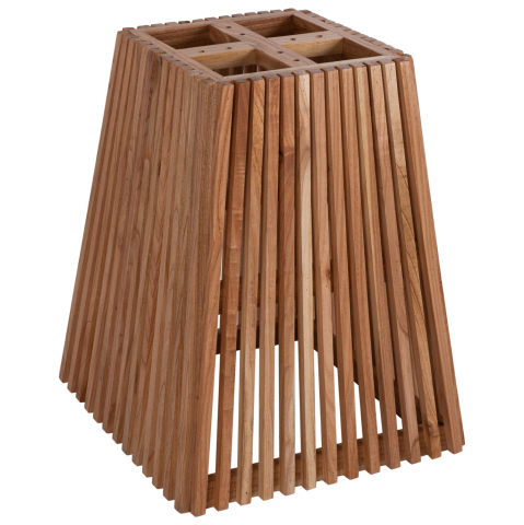 Blaturi de masa - INDOOR TABLE BASE SQUARE FRANTZ HM9460.01 INDOORS-MINDI WOOD 60x60x75Hcm.