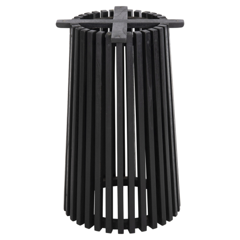 Blaturi de masa - INDOOR TABLE LEGS-BASE ROUND FRANTZ HM9459.12 MINDI WOOD IN BLACK Φ45x74Hcm.
