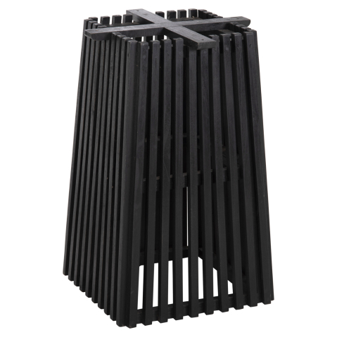 Blaturi de masa - INDOOR TABLE LEGS-BASE SQUARE FRANTZ HM9460.12 MINDI WOOD IN BLACK 45x45x73Hcm.
