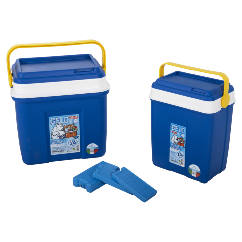 Exterior - ISOTHERMAL COOLERS 2PCS SET BREEZERS HM12167 24LT+12LT+3 ICE BLOCKS- BLUE