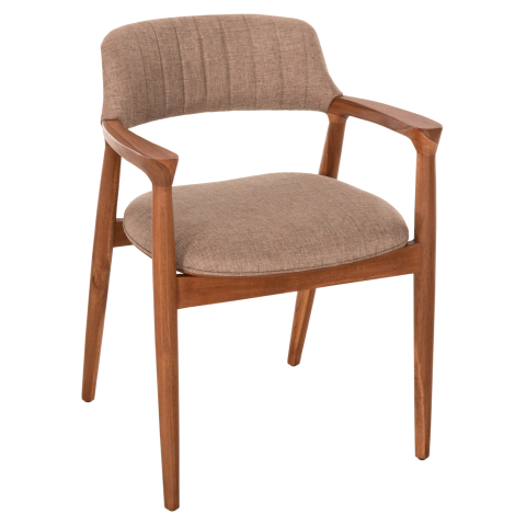 Interior - ΠΟΛΥΘΡΟΝΑ JAMES HM18259 TEAK WOOD ΜΕ ΣΑΜΠΑΝΙ ΥΦΑΣΜΑ 57x52x76Υεκ.