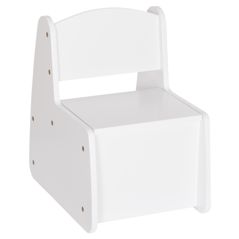 Interior - KID'S CHAIR WITH STORAGE SPACE RICKI HM18343.03 PLYWOOD/MDF IN WHITE 33x43x47Hcm