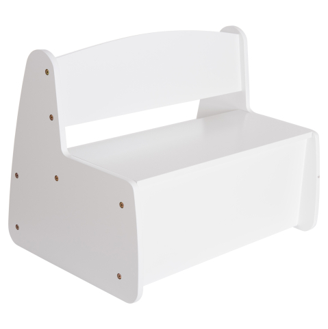Scaune - KIDS' BENCH WITH STORAGE RICKI HM18342.03 MDF and PLYWOOD IN WHITE 63x43x47Hcm.
