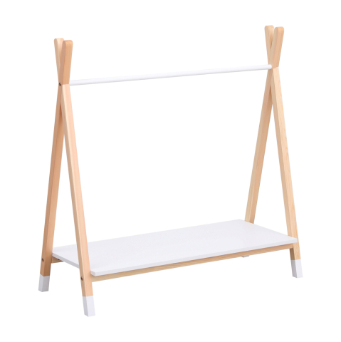 Dulapuri - KIDS' CLOTHES HANGER WITH SHELF PASCHAL HM2490.03 MELAMINE-PINE WOOD 100x40x100Hcm.
