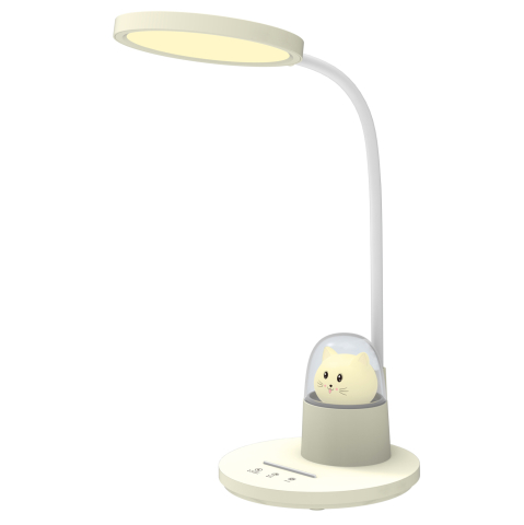 Iluminat - KIDS DESK LAMP LED BADOO CAT FIGURE LIGHT HM4449.04 SOFT YELLOW-WHITE ABS