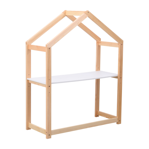 Birouri - KIDS' DESK PEPE HM2498.03 PINE WOOD IN NATURAL COLOR-MELAMINE 120x44x152Hcm.
