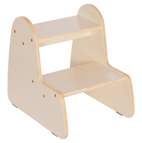 Interior - KIDS' STEP STOOL RICKI HM18340.01 MDF and PLYWOOD IN NATURAL 33x43.5x40.5Hcm.