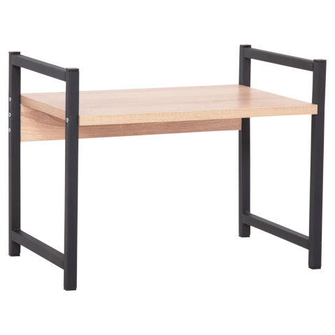 Mobilier de bucatarie - KITCHEN ORGANIZING SHELF BECKO HM18219.03 MELAMINE IN SONAMA-BLACK METAL 54.5x35x41Hcm.