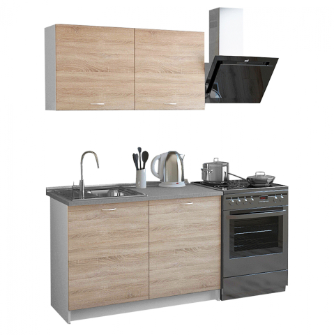 Mobilier de bucatarie - KITCHEN UNIT MELAMINE SONAMA-WHITE HM2439 46-29.2x120Y cm.