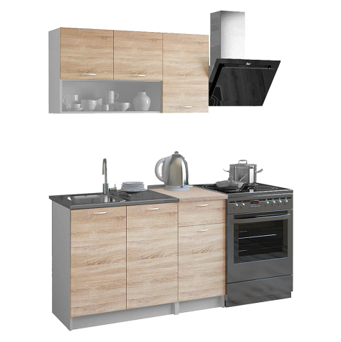 Mobilier de bucatarie - KITCHEN UNIT MELAMINE SONAMA-WHITE HM2440 46-29.2x120 cm.