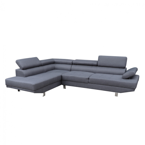 Interior - LEFT CORNER SOFA GORO HM3085.10L GREY FABRIC 270x200x87H cm