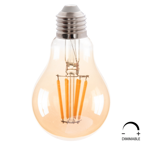 Iluminat economic - LIGHT BULB HM4045 LED FILAMENT 8W E27 3000K GOLD DIMMABLE
