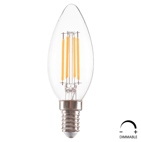 Iluminat economic - LIGHT BULB HM4048.01 LED FILAMENT 4W E14 3000K CLEAR DIMMABLE