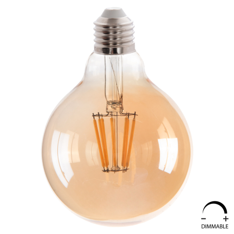 Iluminat economic - LIGHT BULB HM4050.02 GLOBO LED FILAMENT 8W E27 3000K GOLD DIMMABLE