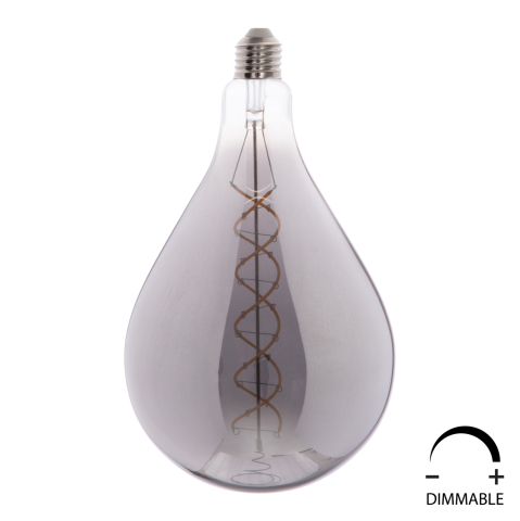 Iluminat economic - LIGHT BULB HM4052.03 LED FILAMENT 8W E27 3000K SMOKE COLOR DIMMABLE