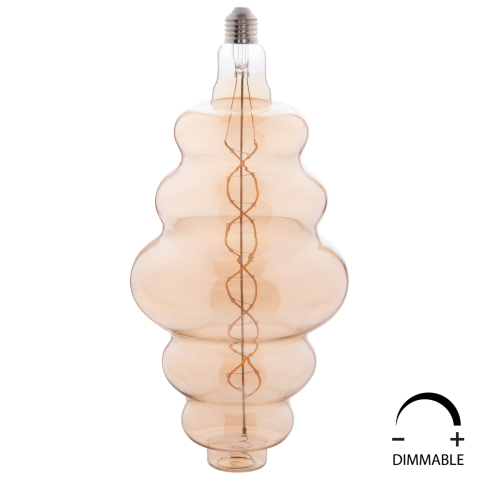 Iluminat economic - LIGHT BULB HM4056.02 LED FILAMENT 8W E27 3000K GOLD COLOR DIMMABLE