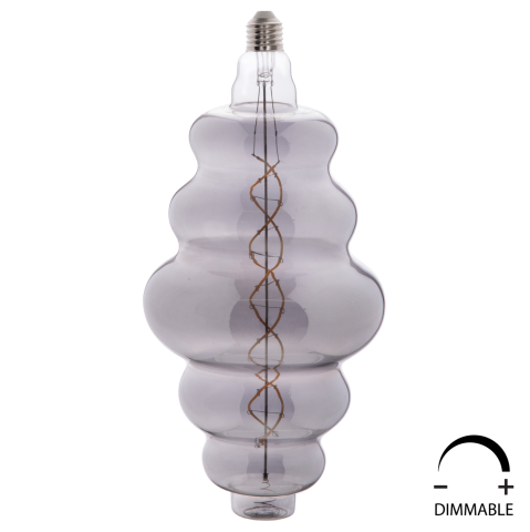 Iluminat economic - LIGHT BULB HM4056.03 FW180 LED FILAMENT 8W E27 3000K SMOKE COLOR DIMMABLE
